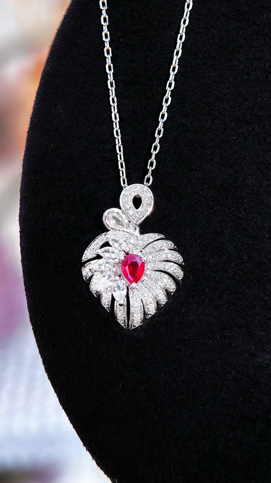 璀璨商機 18K金鴿血紅紅寶石吊墜，抖音電商批發(fā)代發(fā)新藍海
